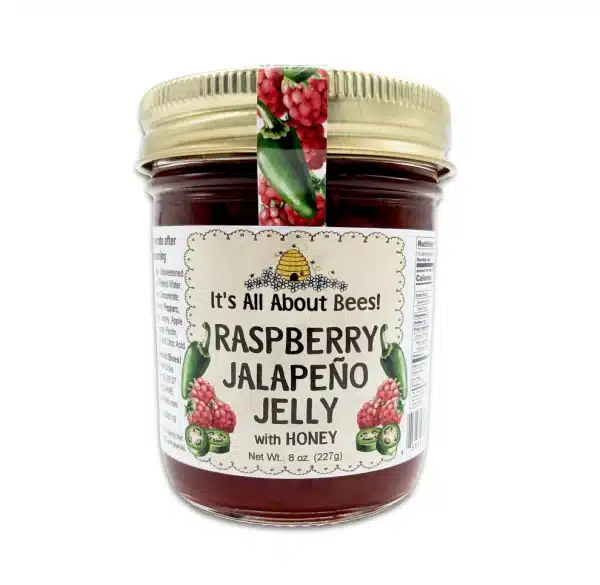 Raspberry Jalapeno Jelly with Honey 8oz