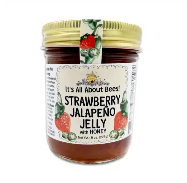 Strawberry Jalapeno Jelly with Honey 8oz