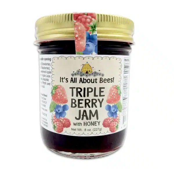 Triple Berry Jam with Honey 8oz