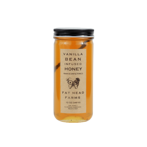 Vanilla Bean Infused 12oz Honey